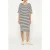 10DAYS Proud Dress Stripes Ecru/black