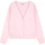 Malelions Women Oversized Knitted Cardigan | Soft Pink
