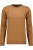 RAGMAN Gebreide trui ronde halslichtbruin, Effen