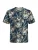 JACK & JONES Shirt ‘JJHONOLULU’  navy / bruin / lichtgeel / mintgroen