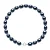 Kralen armband Zoetwater Rijstkorrels 4-5mm Zwart Wit Goud 18 Karaat