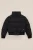 WE Fashion – Meisjes bomberjack met opstaande kraag – Regular fit – Zwart –