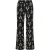 Smashed Lemon Zwart en offwhite travelkwaliteit broek |