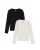 WE Fashion Shirt  zwart / wit