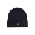 Lyle & Scott gebreide muts met logo – donkerblauw