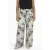 YOEK wide leg broek Plus Size met print – beige