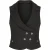 Dubbelknoopsluiting, getailleerd vest in zwart