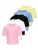 ONLY GIRLS Shirt ‘KOGRex’  lichtblauw / geel / pink / zwart / wit