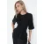 Dames Effen Crepe Ruffles Blouse