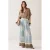Summum wide leg high waist broek lichtblauw