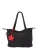 Seidenfelt Shopper ‘Vaala’  lichtrood / zwart