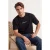 TRENDYOL MAN Heren Zwart Slogan Kort Oversized T-shirts
