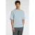 Selected loose fit T-shirt SLHLOOSEOSCAR lichtblauw