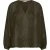 EsQualo Blouse Plumetis Embroidery Tape Green