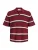 JACK & JONES Trui ‘JORMAINE’  rosa / wijnrood / zwart / wit