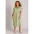 Yest Curve midi jurk travelstof lichtgroen