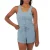 Brave Soul Dames Geribbelde Loungewear Set (Citadelblauw)