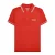 Lambretta Heren SS25 Gebrandmerkt Mouwen Poloshirt (Rood)