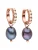 PURELEI Oorbellen ‘Pearly’  indigo / rose-goud / lila / wit