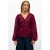 OBJECT blouse met borduursels – donkerrood