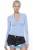 Slim-fitblouse met V-hals en lange mouwen