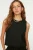 TRENDYOLMİLLA Dames Zwart Effen Mouwloos Regular fit Blouses