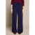 LOLALIZA viscose straight leg broek – blauw