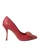 Gequilted Leren Pumps met Puntige Neus
