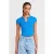 Dames Slim-fit Ribbed Crop Blouse