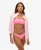 Superdry Vrouwen Bandeaubikinitop met Logo Roze