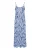 Kaffe Jurk ‘Dahlia’  blauw / wit
