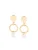DKNY Oorbellen ‘DROP’  goud / transparant
