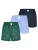 MG-1 Boxershorts ‘Christmas’  navy / lichtblauw / groen