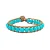 Vrouwen armband van stenen en echt leer Sloya Facelia