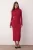 TRENDYOLMİLLA Dames Rood Effen Maxi Lang Casual Bodycon Jurken