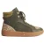 White Stuff Leather Suede Hi Top Trainer Khaki Green