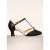 Luxe Parisienne T-Strap pumps in zwart en crème