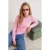 TRENDYOLMİLLA Dames Roze Effen Lang Getailleerd Blouses