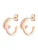 Ted Baker Oorbellen ‘HELIAS’  rose-goud / transparant