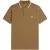 Fred Perry Poloshirt Met Dubbele Bies In De Kleur Shaded Stone