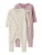 NAME IT Nachtkledij  lichtbeige / donkergrijs / oudroze