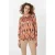 EsQualo Blouse Col Ethnic Skins Print