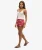 Vintage Beachshort met Print Rood