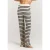 Protest regular waist gestreepte flared broek ecru