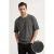 TRENDYOL MAN Heren Grijs Effen Kort Oversized T-shirts