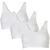 Cotonella Dames bralette bi-elastisch katoen 3-pack