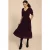 White Stuff Ayra Velvet Dre Dark Plum