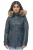 Dames lederen parka jas met capuchon-Putian