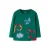 NAME IT MINI rechtvallende longsleeve met print – groen