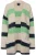 LAURASØN Gebreid vest  beige gemêleerd / navy / groen